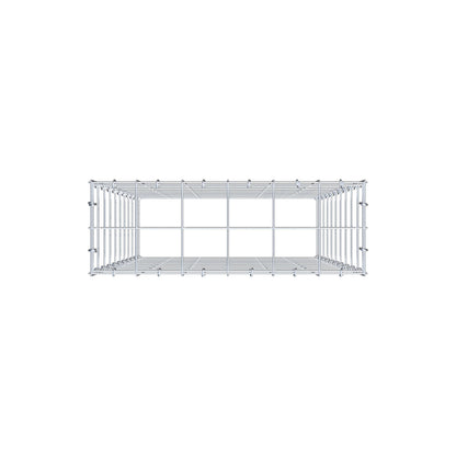 Type 3 oplegkorf 100 cm x 60 cm x 20 cm (L x H x D), maaswijdte 10 cm x 10 cm, C-ring