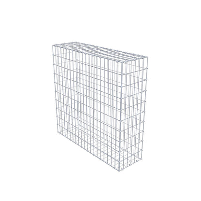 Schanskorf 100 cm x 100 cm x 30 cm (L x H x D), maaswijdte 5 x 10 cm, spiraalring