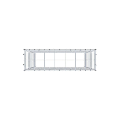 Monteret gabion type 3 100 cm x 70 cm x 20 cm (L x H x D), maskestørrelse 10 cm x 10 cm, C-ring