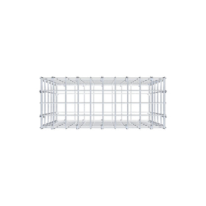 Schanskorf 50 cm x 50 cm x 20 cm (L x H x D), maaswijdte 5 cm x 10 cm, C-ring