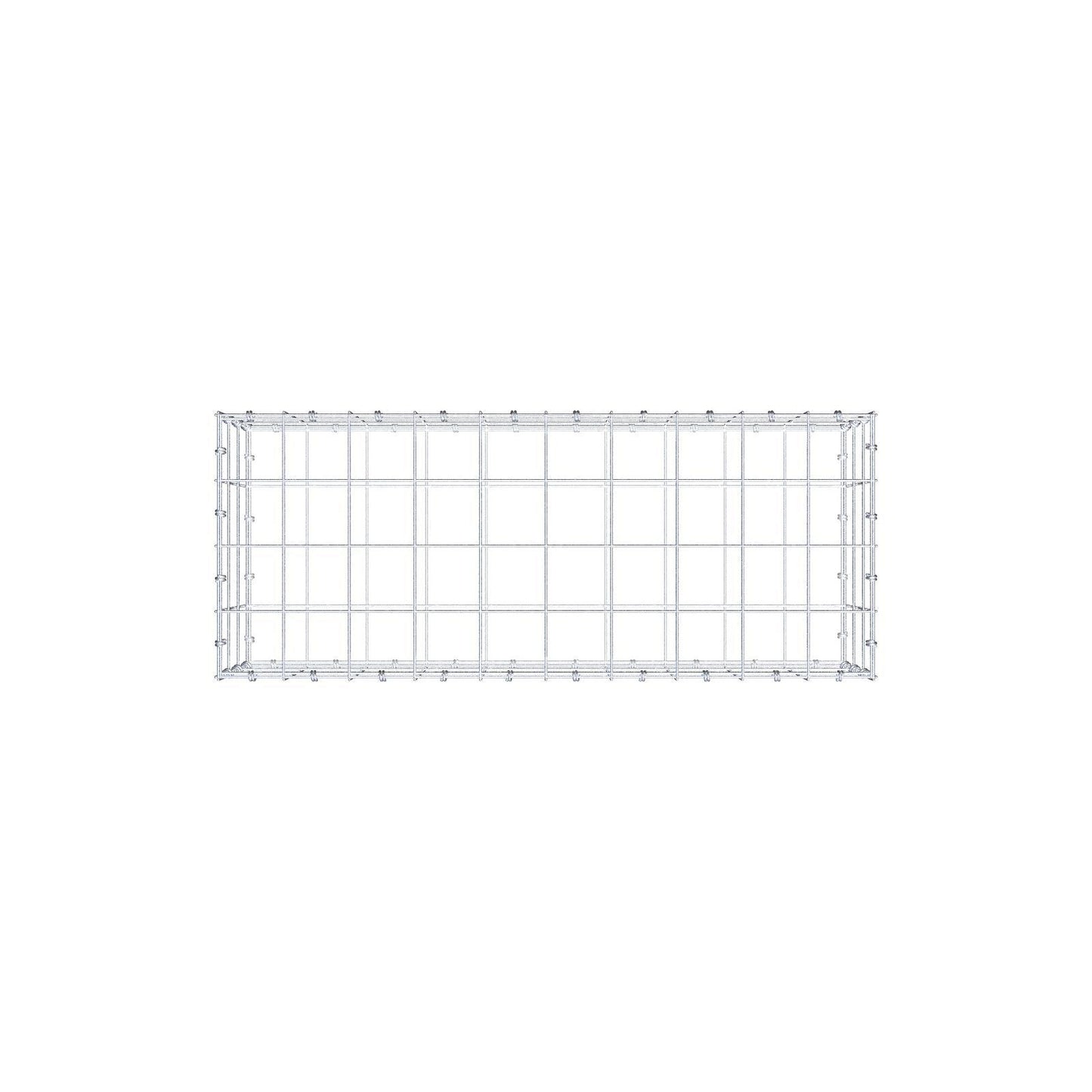 Gabion 100 cm x 30 cm x 40 cm (L x H x D), mesh size 10 x 10 cm, spiral ring