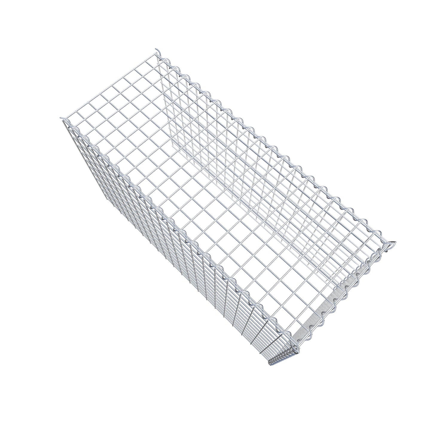 Add-on schanskorf type 4 100 cm x 60 cm x 40 cm (L x H x D), maaswijdte 5 cm x 5 cm, spiraalvormig