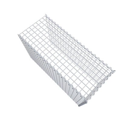 Add-on schanskorf type 4 100 cm x 60 cm x 40 cm (L x H x D), maaswijdte 5 cm x 5 cm, spiraalvormig