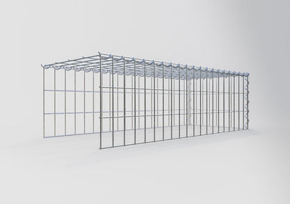 Add-on schanskorf type 4 100 cm x 30 cm x 40 cm (L x H x D), maaswijdte 5 cm x 10 cm, spiraalvormig