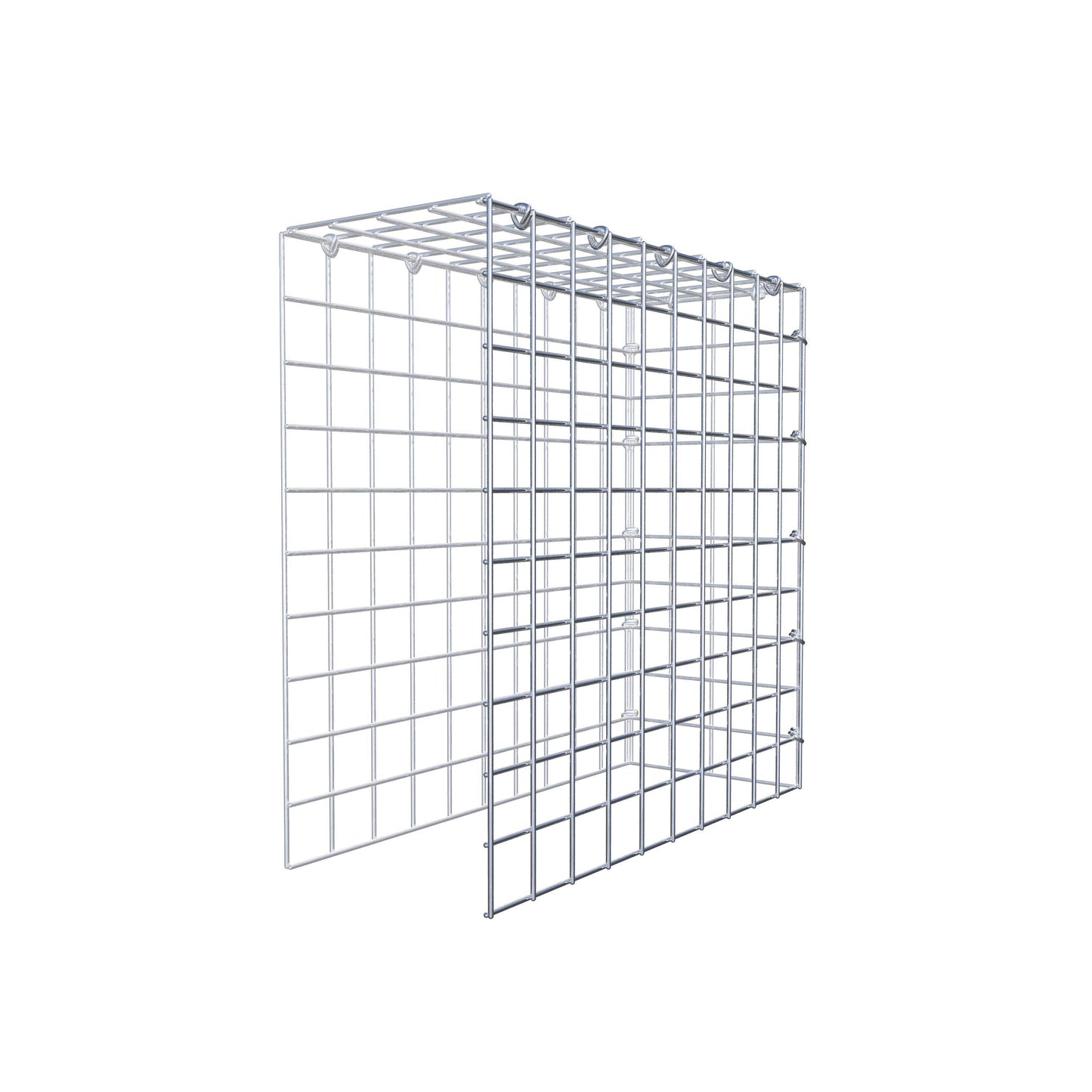Add-on schanskorf type 4 50 cm x 50 cm x 20 cm (L x H x D), maaswijdte 5 cm x 5 cm, C-ring