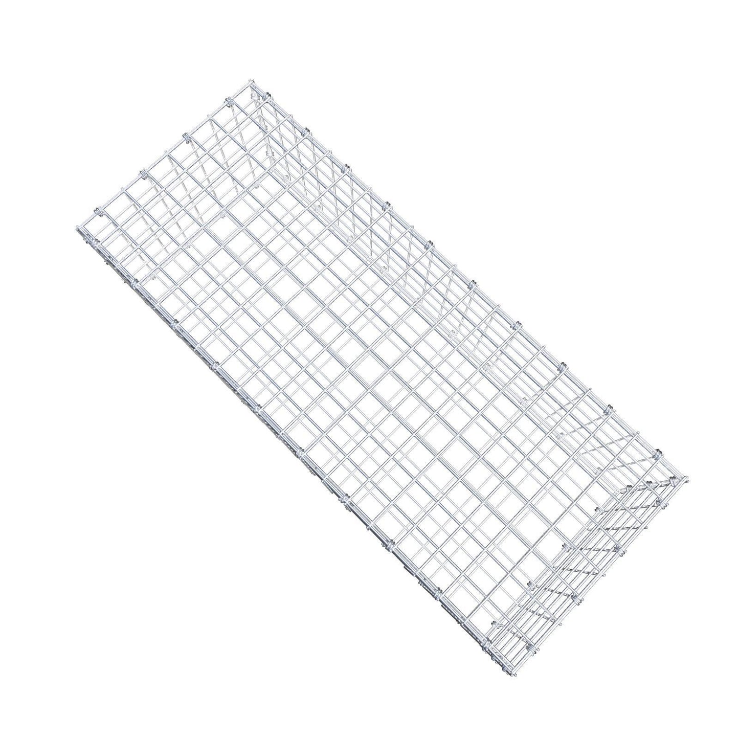 Gabião 100 cm x 30 cm x 40 cm (C x A x P), malhagem 5 x 5 cm, anel espiral