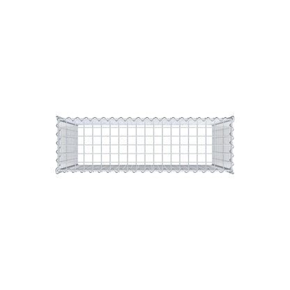 Aangegroeide schanskorf type 3 100 cm x 90 cm x 30 cm (L x H x D), maaswijdte 5 cm x 5 cm, spiraal