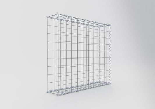 Add-on schanskorf type 2 100 cm x 90 cm x 20 cm (L x H x D), maaswijdte 10 cm x 10 cm, spiraal
