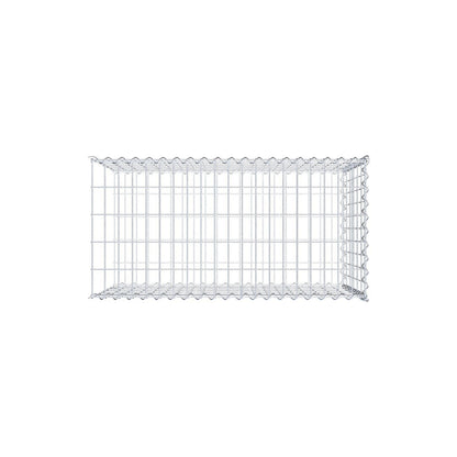 Add-on schanskorf type 2 100 cm x 60 cm x 50 cm (L x H x D), maaswijdte 5 cm x 10 cm, spiraalvormig