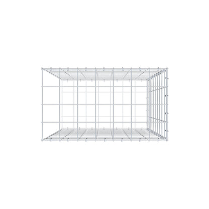 Type 2 oplegkorf 100 cm x 70 cm x 40 cm (L x H x D), maaswijdte 10 cm x 10 cm, C-ring