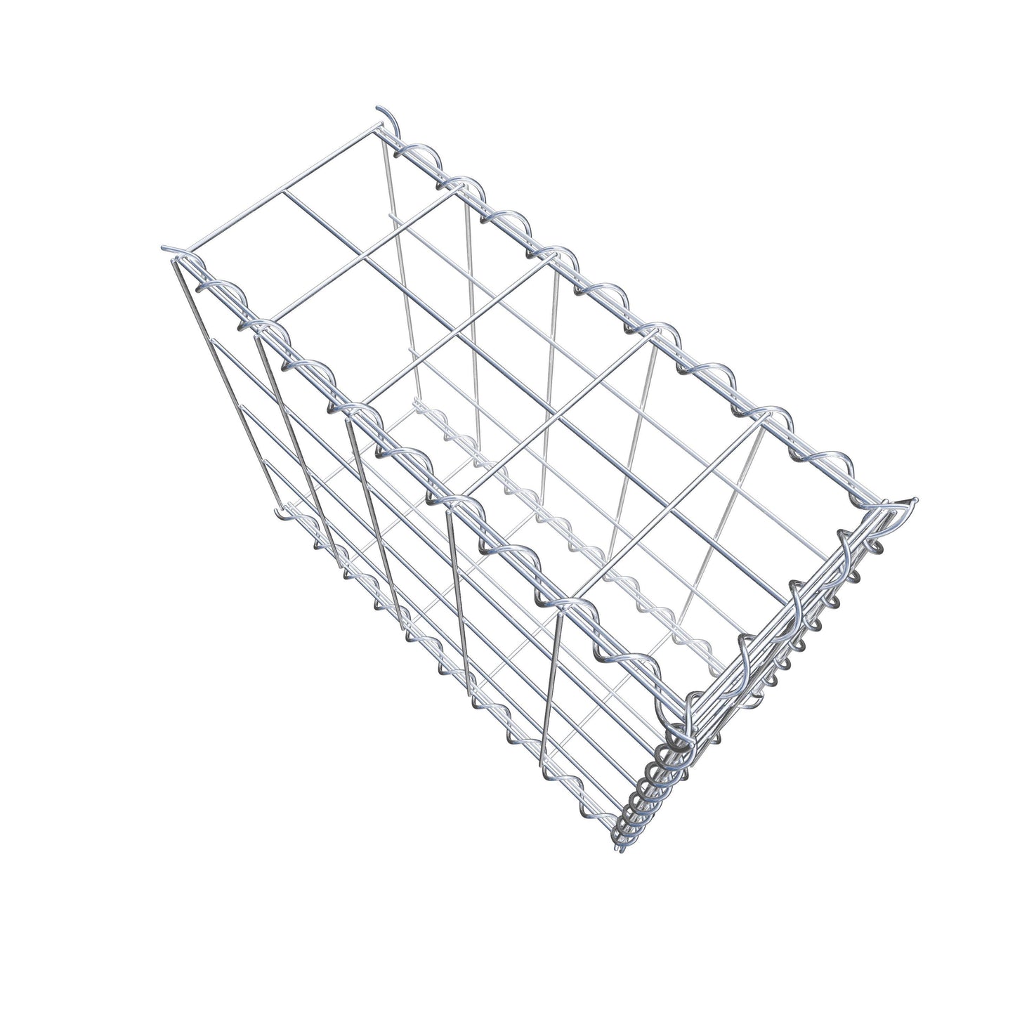 Add-on schanskorf type 2 50 cm x 40 cm x 20 cm (L x H x D), maaswijdte 10 cm x 10 cm, spiraal