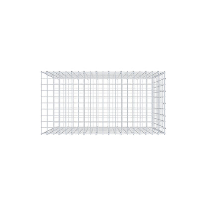 Opzetpaal type 2 100 cm x 80 cm x 50 cm, maaswijdte 5 cm x 10 cm, C-ring