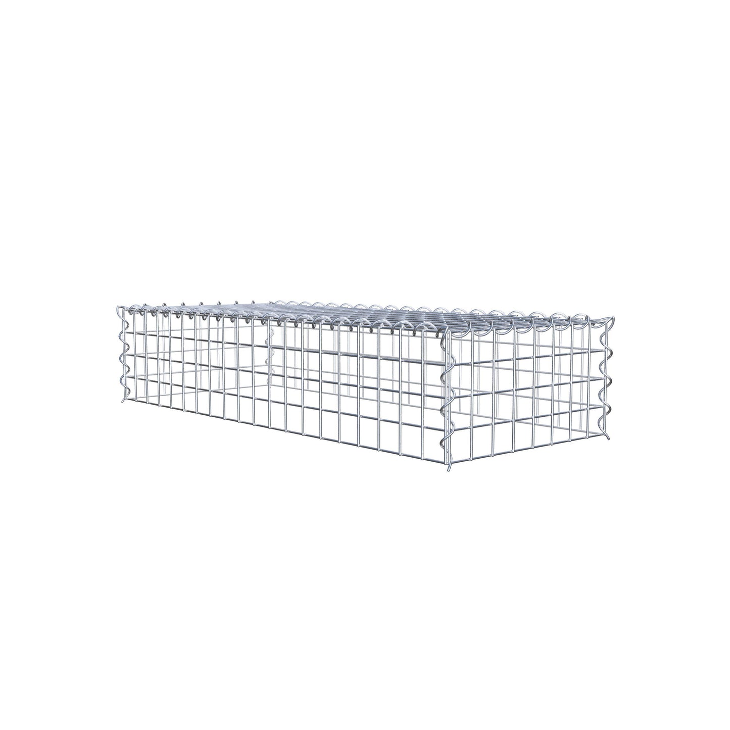 Add-on schanskorf type 3 100 cm x 20 cm x 40 cm (L x H x D), maaswijdte 5 cm x 5 cm, spiraalvormig