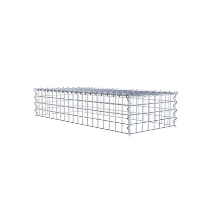 Add-on schanskorf type 3 100 cm x 20 cm x 40 cm (L x H x D), maaswijdte 5 cm x 5 cm, spiraalvormig
