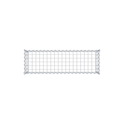 Anbaugabione Typ 3 100 cm x 30 cm x 30 cm (L x H x T), Maschenweite 5 cm x 10 cm, Spirale