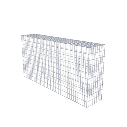Opzetpaal type 3 200 cm x 100 cm x 40 cm (L x H x D), maaswijdte 5 cm x 10 cm, C-ring