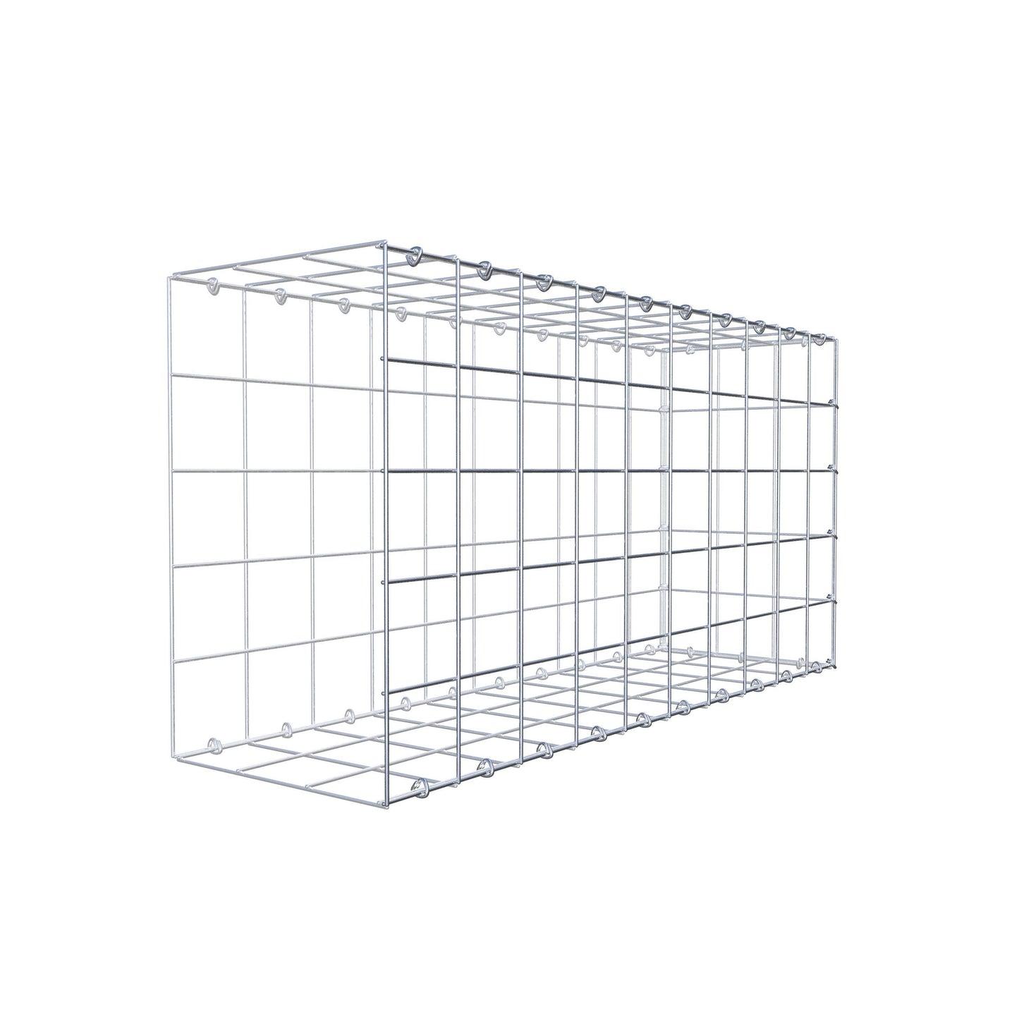 Type 2 oplegkorf 100 cm x 50 cm x 30 cm (L x H x D), maaswijdte 10 cm x 10 cm, C-ring