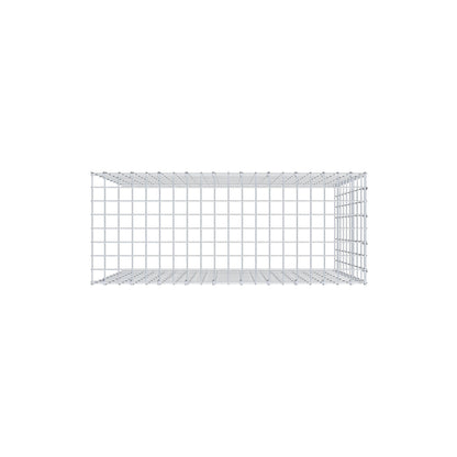 Opbouw schanskorf type 4 100 cm x 90 cm x 40 cm (L x H x D), maaswijdte 5 cm x 10 cm, C-ring