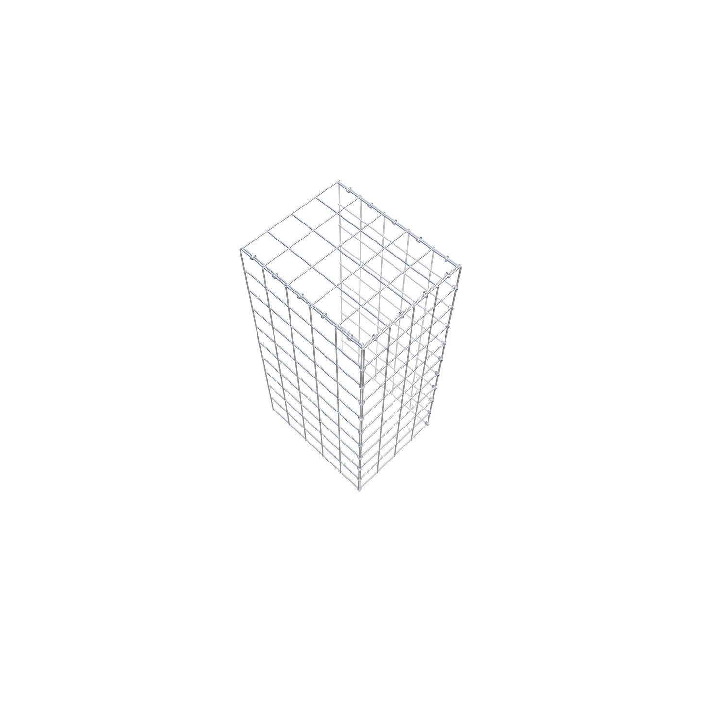 Gabião Tipo 4 100 cm x 50 cm x 40 cm (C x A x P), malhagem 10 cm x 10 cm, anel C