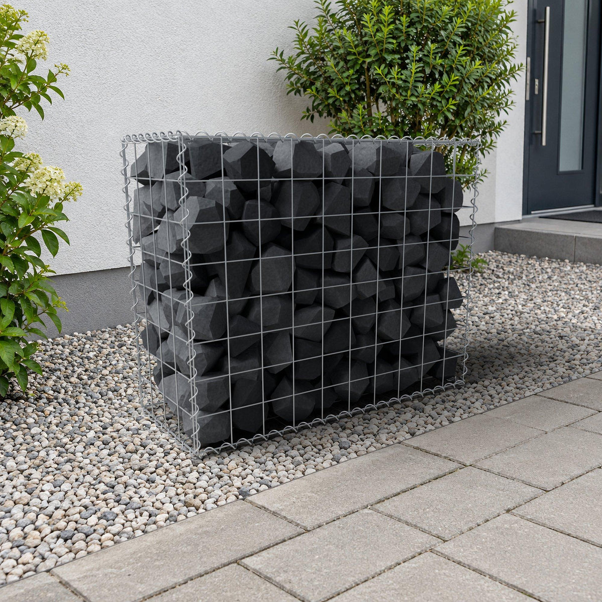 Gabion 100 cm x 80 cm x 40 cm (L x H x D), maskestørrelse 10 cm x 10 cm, spiral