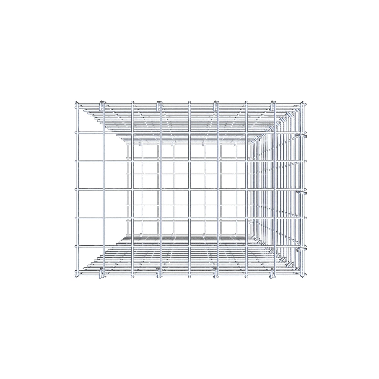 Gabião Tipo 2 100 cm x 40 cm x 30 cm (C x A x P), malhagem 5 cm x 5 cm, anel C