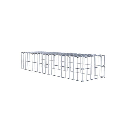 Gavión acoplable tipo 4 100 cm x 20 cm x 30 cm (L x A x P), malla 5 cm x 10 cm, anillo en C