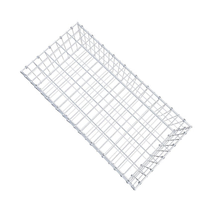 Schanskorf 100 cm x 30 cm x 50 cm (L x H x D), maaswijdte 5 x 10 cm, spiraalring