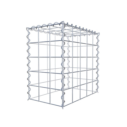 Gabion rapporté type 3 50 cm x 50 cm x 30 cm (L x H x P), mailles 10 cm x 10 cm, spirale