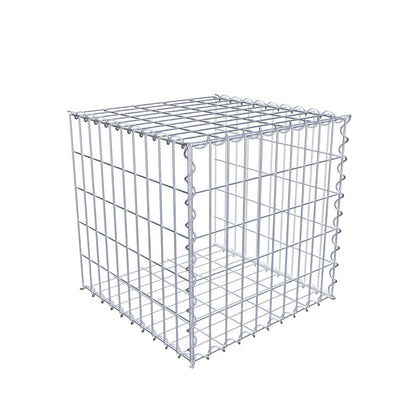 Aangegroeide schanskorf type 2 50 cm x 50 cm x 50 cm (L x H x D), maaswijdte 5 cm x 10 cm, spiraal