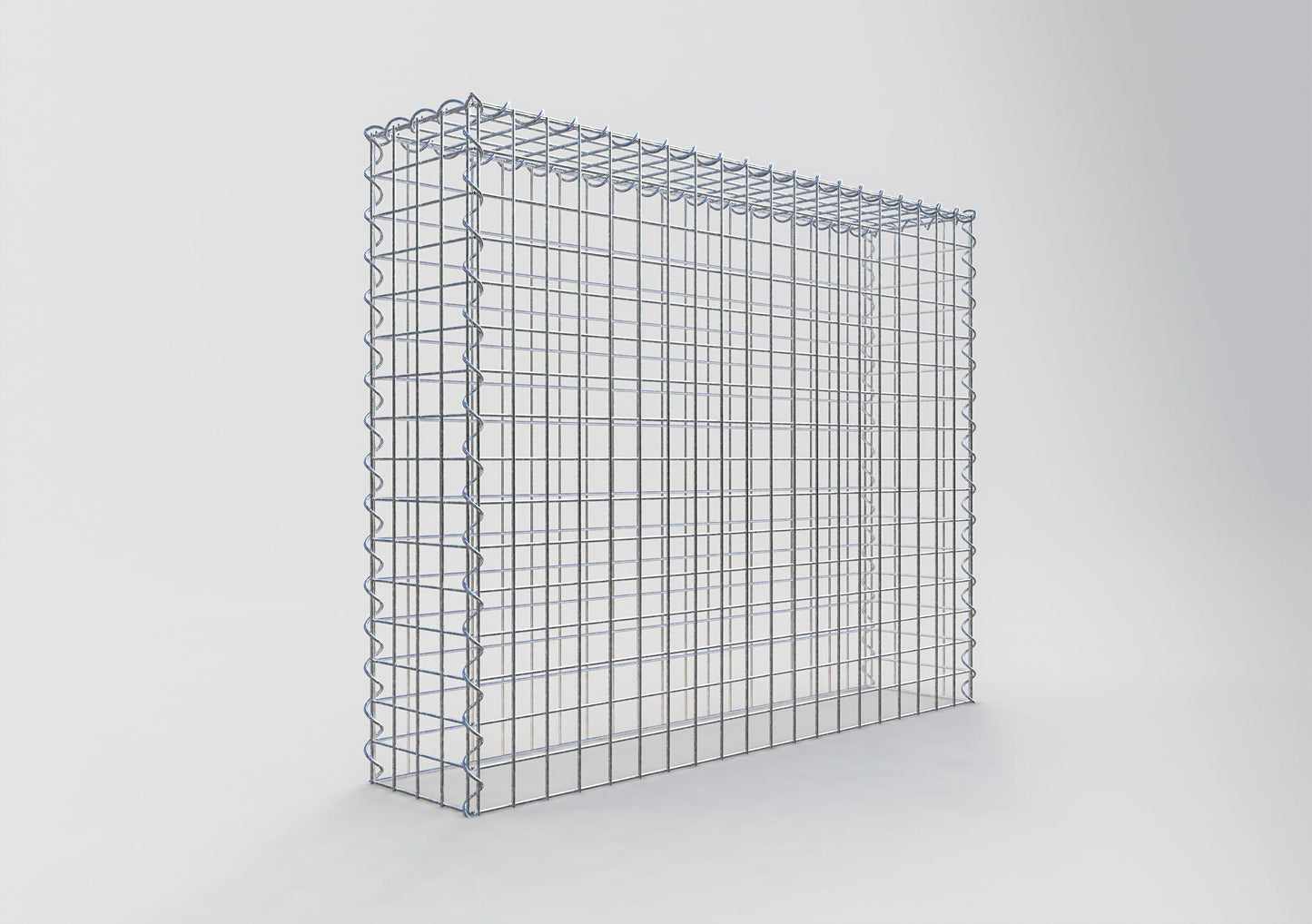 Gabion rapporté type 3 100 cm x 80 cm x 30 cm (L x H x P), mailles 5 cm x 5 cm, spirale