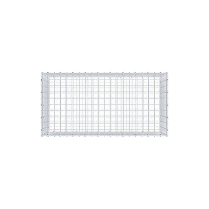 Gabion 100 cm x 40 cm x 50 cm (L x H x D), maskstorlek 5 cm x 5 cm, C-ring