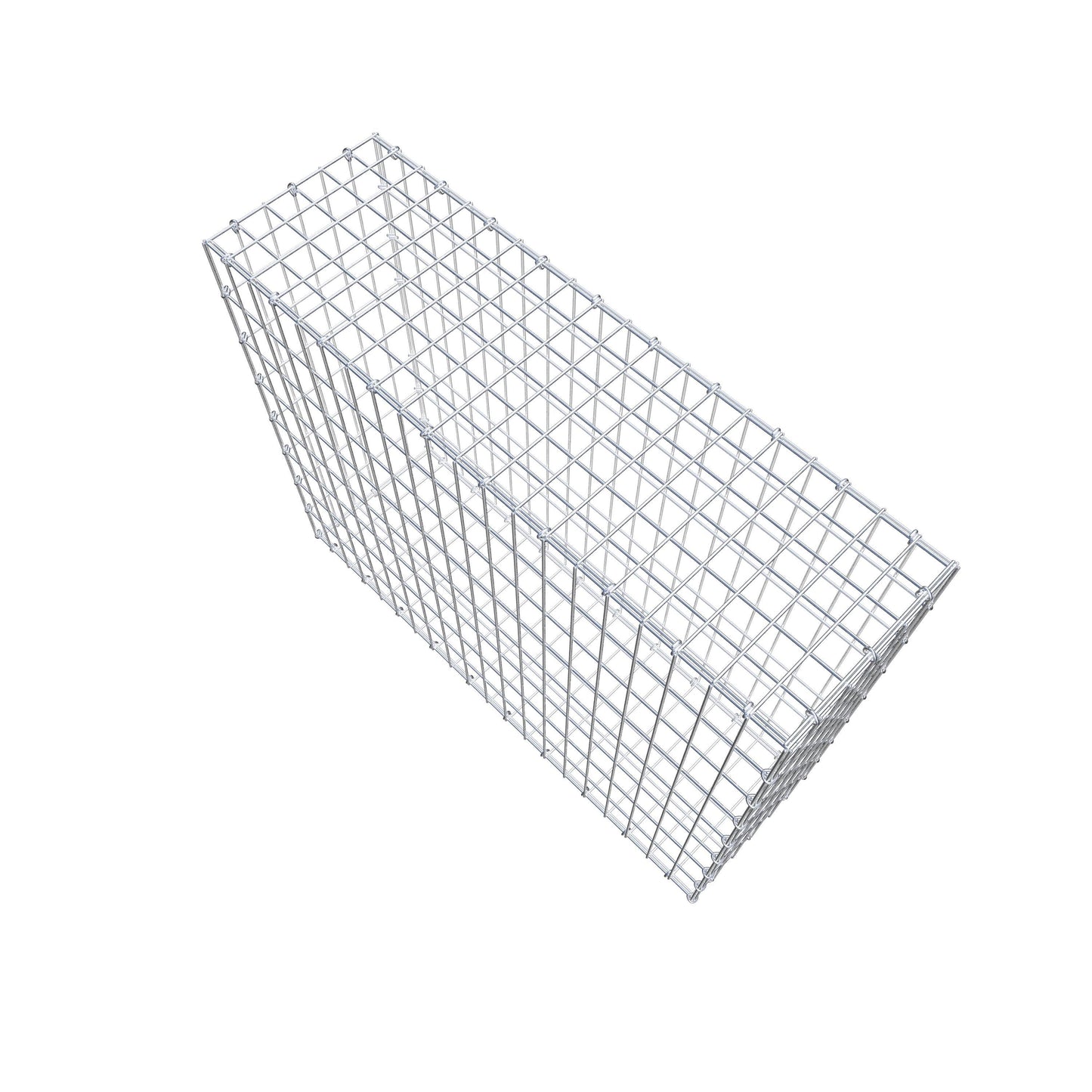Gabion 100 cm x 80 cm x 30 cm (L x H x D), maskestørrelse 5 cm x 10 cm, C-ring