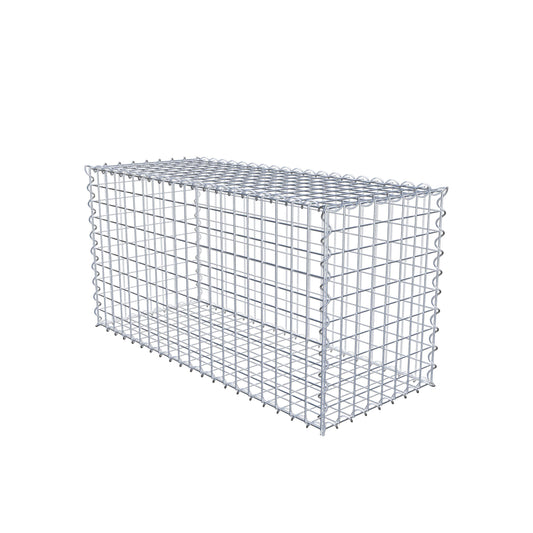 Gabion 100 cm x 50 cm x 40 cm (L x H x P), mailles 5 cm x 5 cm, spirale