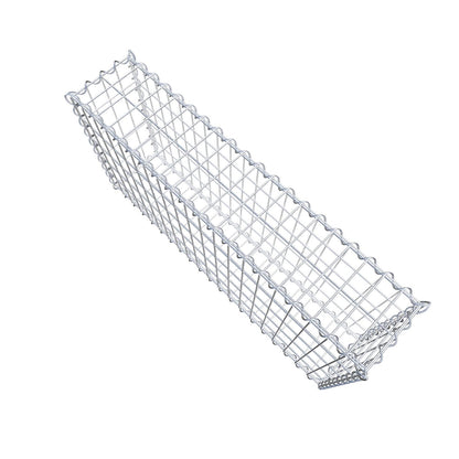 2er Set Gabionen 100 cm x 50 cm x 20 cm (L x H x T), Maschenweite 5 x 10 cm, Spirale