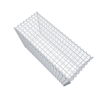 Schanskorf 100 cm x 60 cm x 40 cm (L x H x D), maaswijdte 5 cm x 5 cm, spiraalvormig