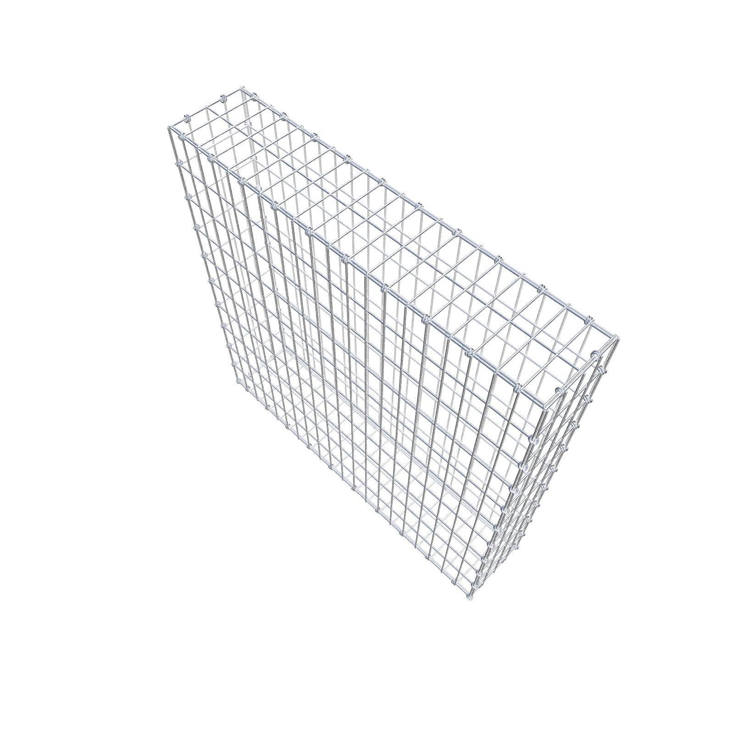 Schanskorf 100 cm x 100 cm x 20 cm (L x H x D), maaswijdte 5 x 10 cm, spiraalring