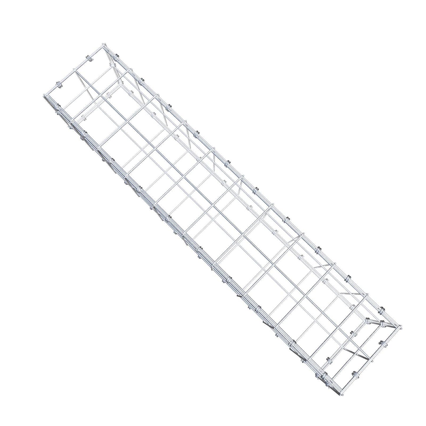 Gabbione 100 cm x 20 cm x 20 cm (L x H x P), maglia 10 x 10 cm, anello a spirale