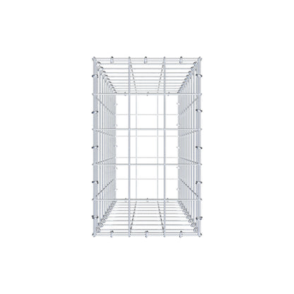 Gabion 100 cm x 30 cm x 50 cm (L x H x D), mesh size 10 cm x 10 cm, C-ring