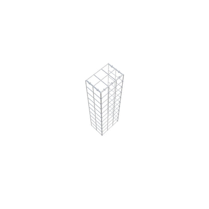 Gavión complementario de tipo 4 100 cm x 20 cm x 30 cm (L x A x P), malla 10 cm x 10 cm, anillo en C