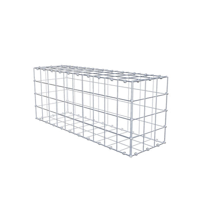 Gabion 100 cm x 40 cm x 30 cm (L x H x D), mesh size 10 x 10 cm, spiral ring