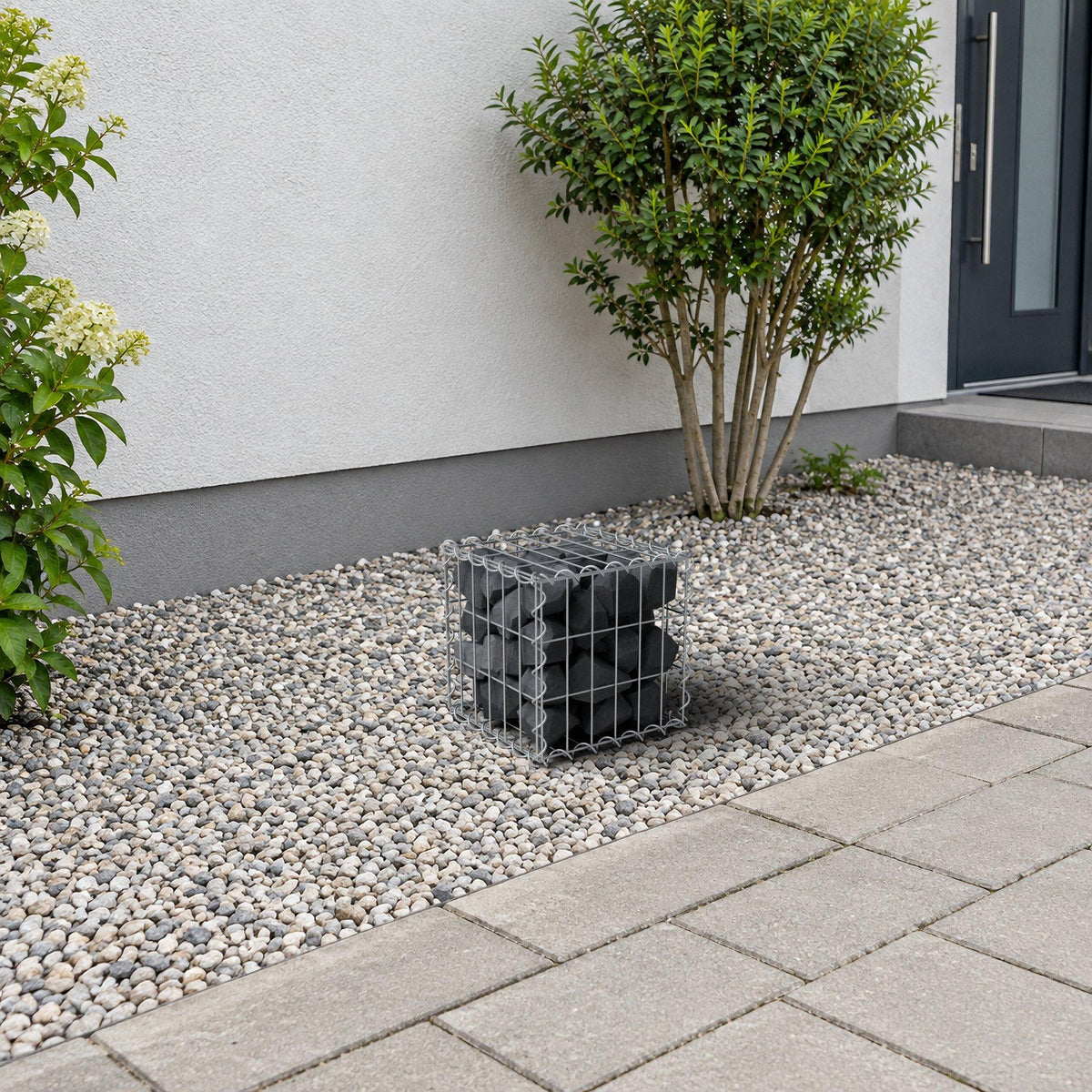 Gabion 30 cm x 30 cm x 30 cm (L x H x D), mesh size 5 cm x 10 cm, spiral
