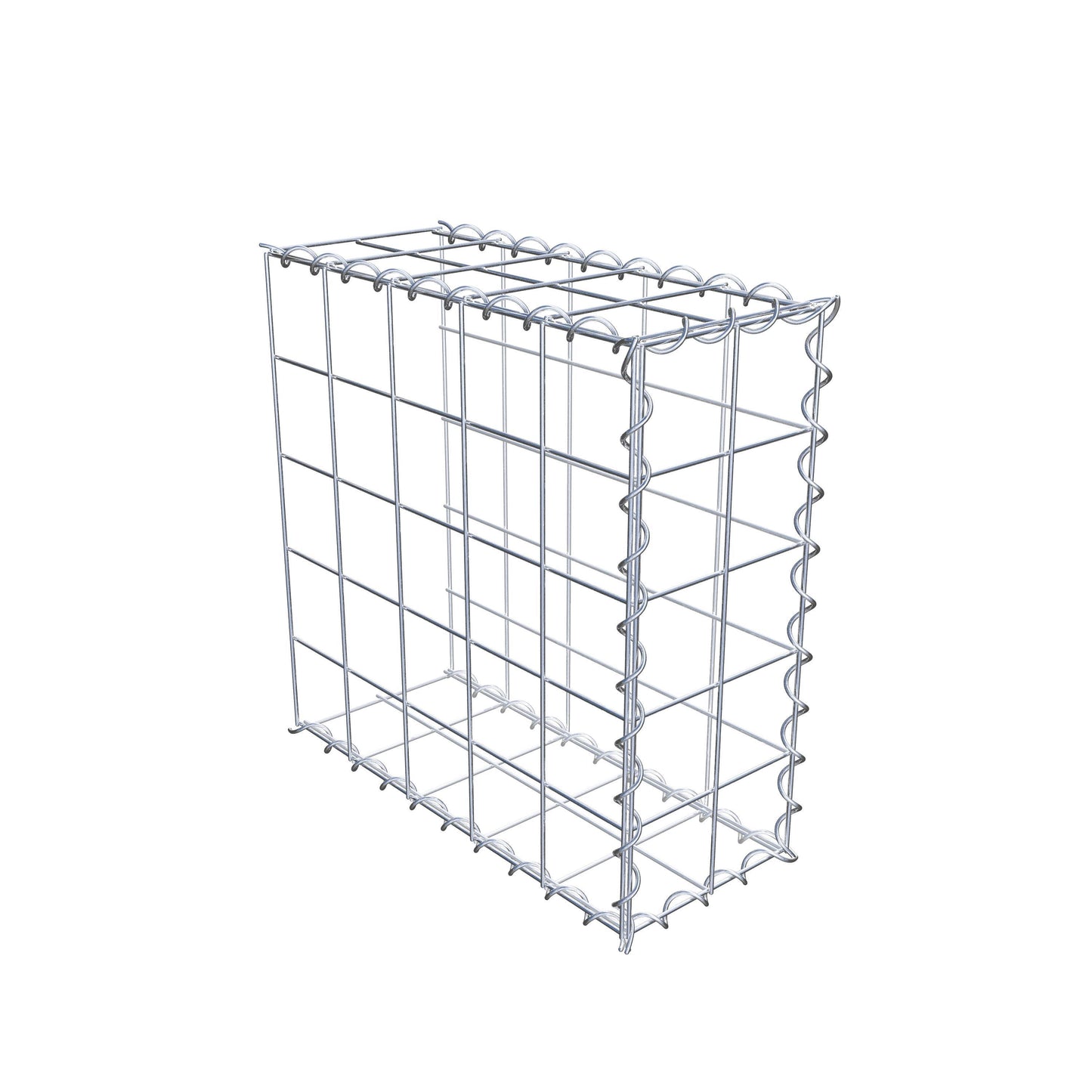 Add-on schanskorf type 2 50 cm x 50 cm x 20 cm (L x H x D), maaswijdte 10 cm x 10 cm, spiraal