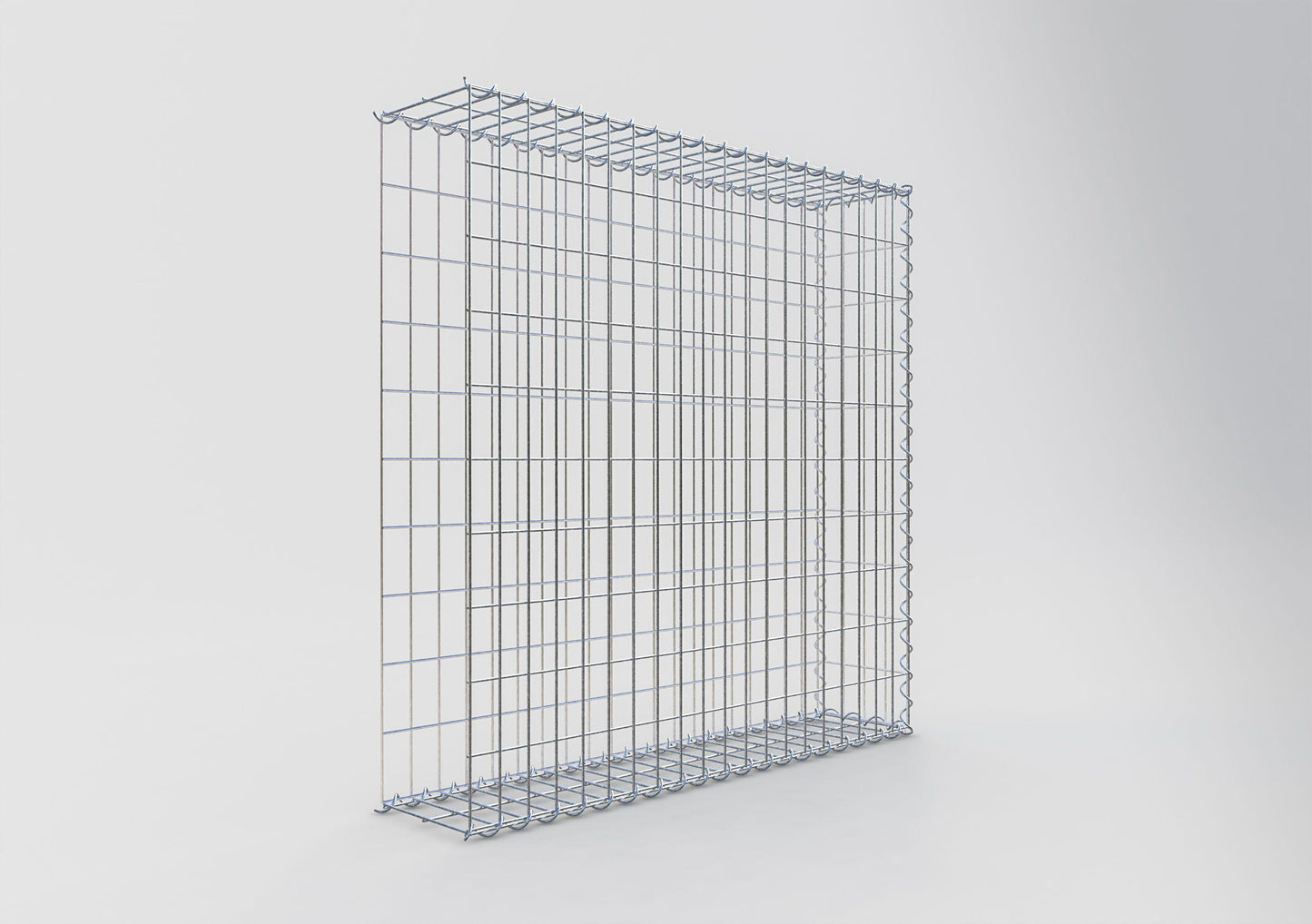 Add-on schanskorf type 2 100 cm x 100 cm x 20 cm (L x H x D), maaswijdte 5 cm x 10 cm, spiraalvormig