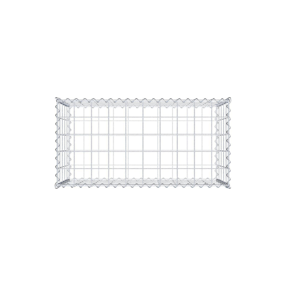 Gabion 100 cm x 50 cm x 50 cm (L x H x D), maskstorlek 10 cm x 10 cm, spiral
