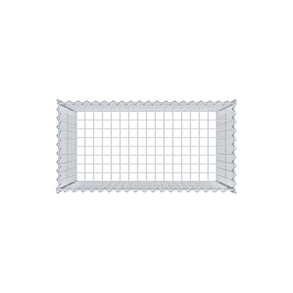 Gabbione aggiuntivo tipo 3 100 cm x 80 cm x 50 cm (L x H x P), dimensione maglia 5 cm x 5 cm, a spirale