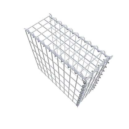 Gabion rapporté type 4 50 cm x 50 cm x 20 cm (L x H x P), mailles 5 cm x 10 cm, spirale
