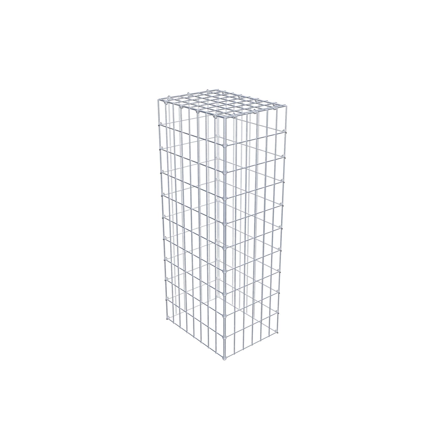 Gabião Tipo 3 100 cm x 40 cm x 30 cm (C x A x P), malhagem 5 cm x 10 cm, anel C