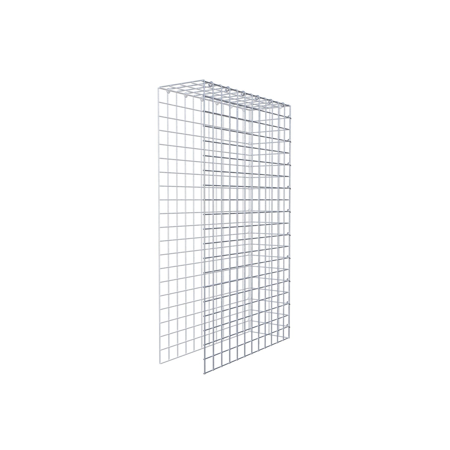 Type 4 oplegkorf 100 cm x 60 cm x 20 cm (L x H x D), maaswijdte 5 cm x 5 cm, C-ring