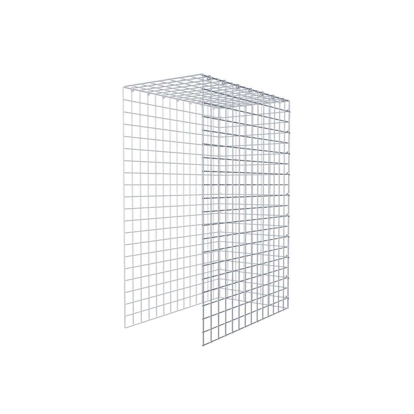 Type 4 oplegkorf 100 cm x 70 cm x 40 cm (L x H x D), maaswijdte 5 cm x 5 cm, C-ring