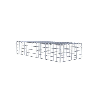 Monteret gabion type 4 100 cm x 20 cm x 40 cm (L x H x D), maskestørrelse 5 cm x 5 cm, C-ring